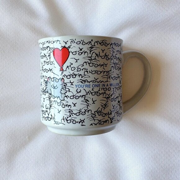 Vintage 1980s Recycled Paper Products "You're One in a Million" Mug  - Japan - Picture 6 of 6